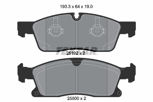 Brake Pad Set, disc brake TEXTAR 2519201