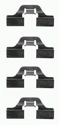 Accessory Kit, disc brake pad TEXTAR 82037300