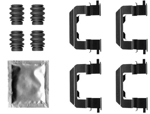 Accessory Kit, disc brake pad TEXTAR 82549500