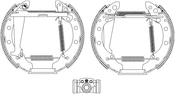 Brake Shoe Set TEXTAR 84044705