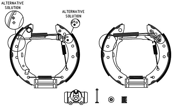 Brake Shoe Set TEXTAR 84048002