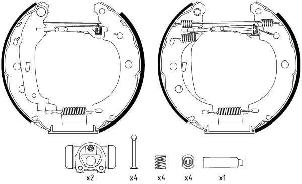 Brake Shoe Set TEXTAR 84052800