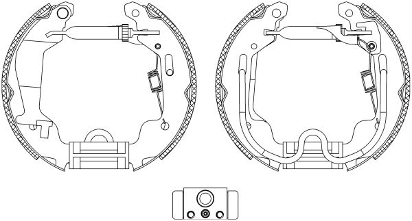 Brake Shoe Set TEXTAR 84058000