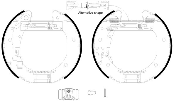 Brake Shoe Set TEXTAR 84060900