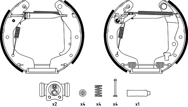 Brake Shoe Set TEXTAR 84062500