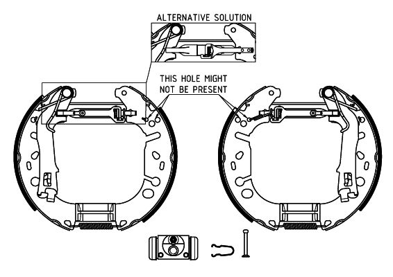 Brake Shoe Set TEXTAR 84065400