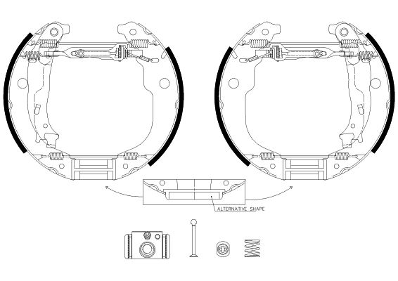 Brake Shoe Set TEXTAR 84067202