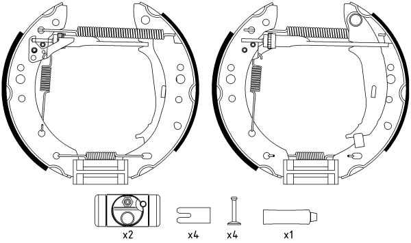 Brake Shoe Set TEXTAR 84068800