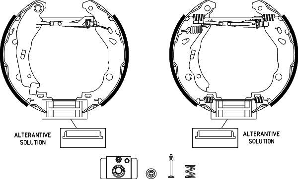 Brake Shoe Set TEXTAR 84077201