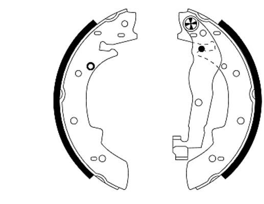 Brake Shoe Set TEXTAR 91030400