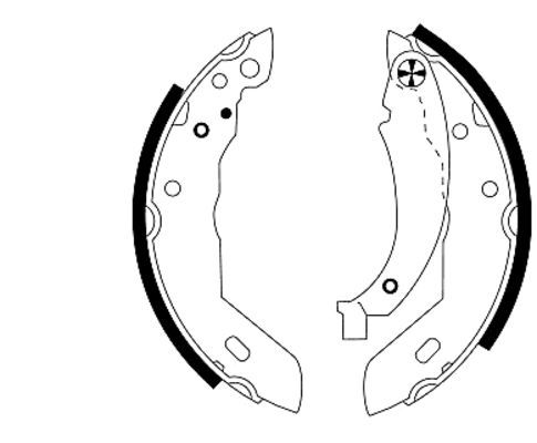 Brake Shoe Set TEXTAR 91031200