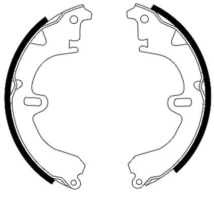 Brake Shoe Set TEXTAR 91032500