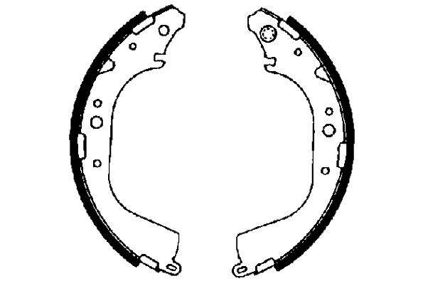 Комплект гальмівних колодок TEXTAR 91041500