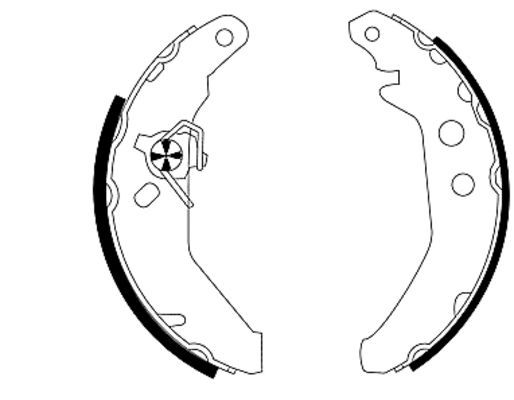 Brake Shoe Set TEXTAR 91041900