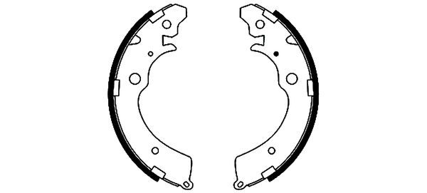 Brake Shoe Set TEXTAR 91042300