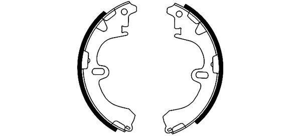 Brake Shoe Set TEXTAR 91043200