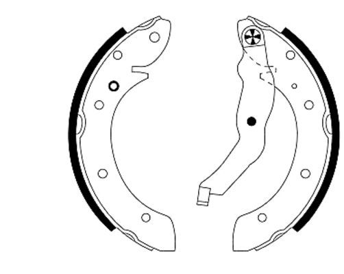 Brake Shoe Set TEXTAR 91044000