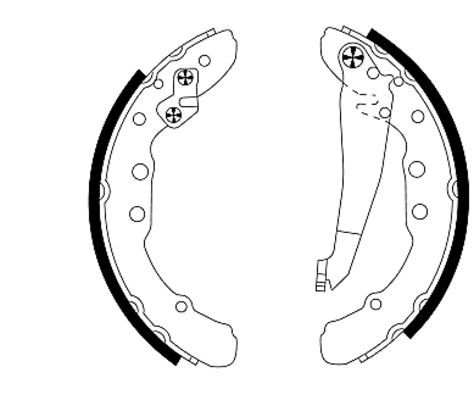 Brake Shoe Set TEXTAR 91044400