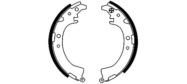 Brake Shoe Set TEXTAR 91048200