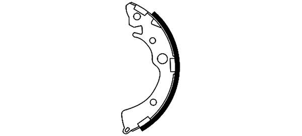 Brake Shoe Set TEXTAR 91048700