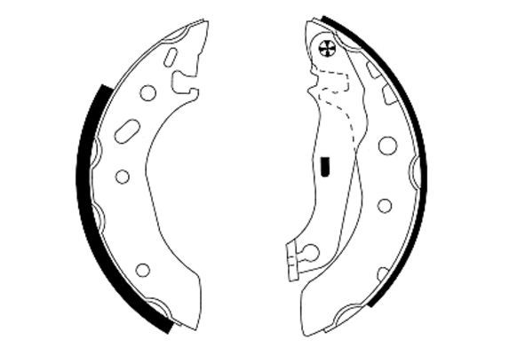 Brake Shoe Set TEXTAR 91048800