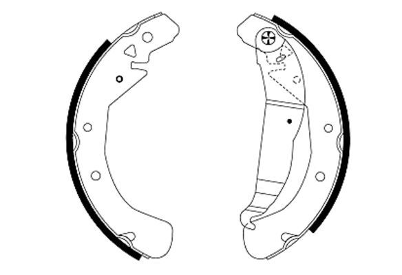 Brake Shoe Set TEXTAR 91049000