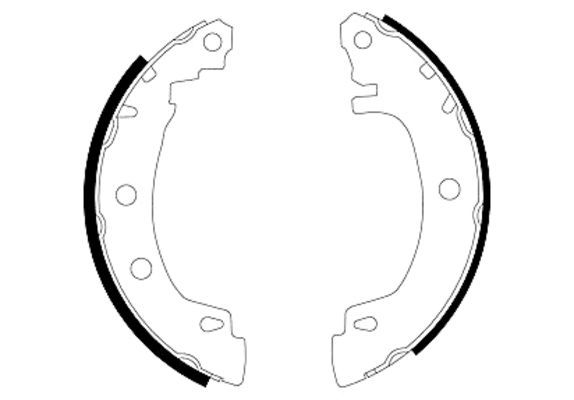 Brake Shoe Set TEXTAR 91049500