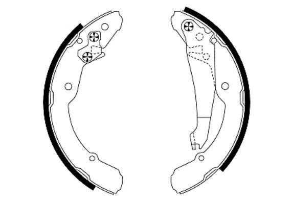 Brake Shoe Set TEXTAR 91052400