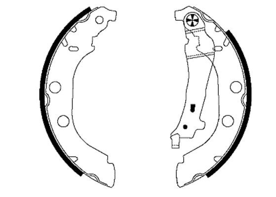 Brake Shoe Set TEXTAR 91052600