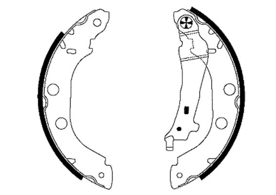 Brake Shoe Set TEXTAR 91052700