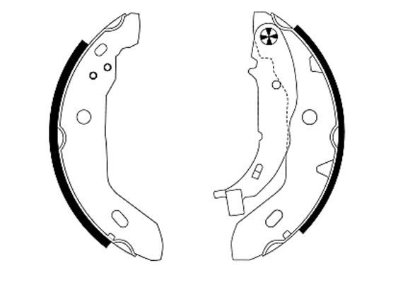 Brake Shoe Set TEXTAR 91053000