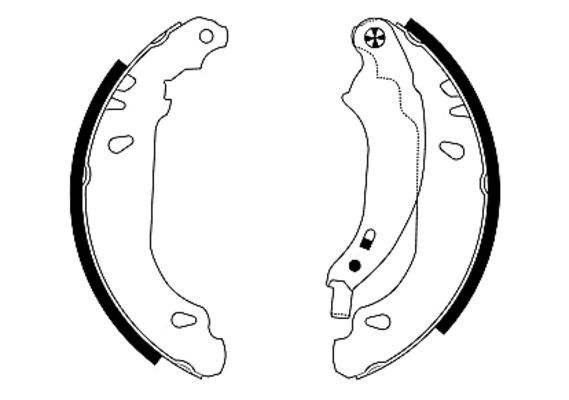 Brake Shoe Set TEXTAR 91053700