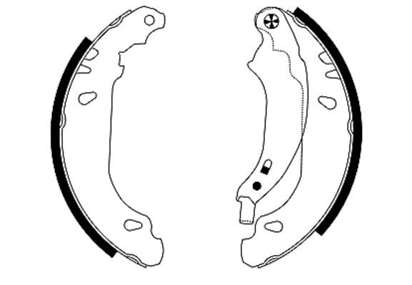 Brake Shoe Set TEXTAR 91053800