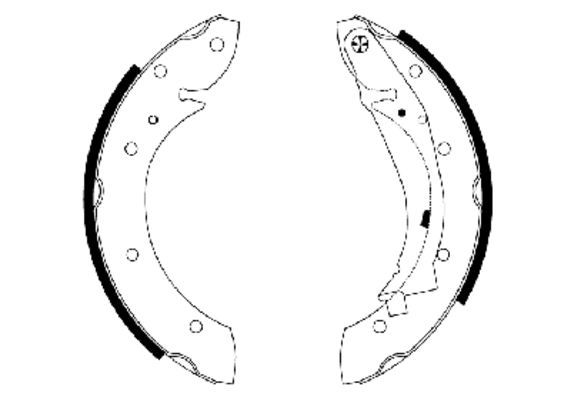 Brake Shoe Set TEXTAR 91053900