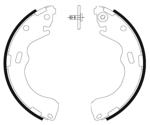 Brake Shoe Set TEXTAR 91055500