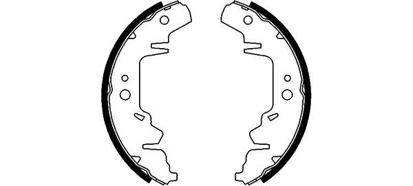 Brake Shoe Set TEXTAR 91056000