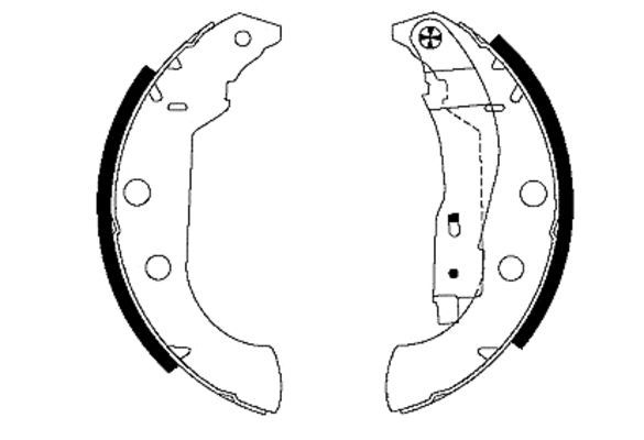 Brake Shoe Set TEXTAR 91056600