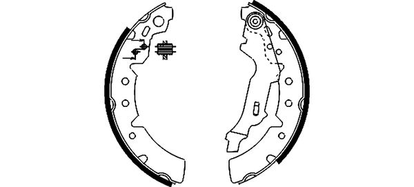 Brake Shoe Set TEXTAR 91056700