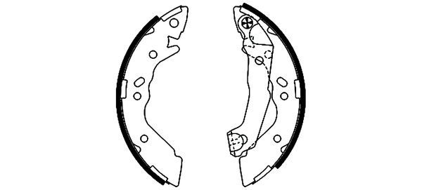 Brake Shoe Set TEXTAR 91056800