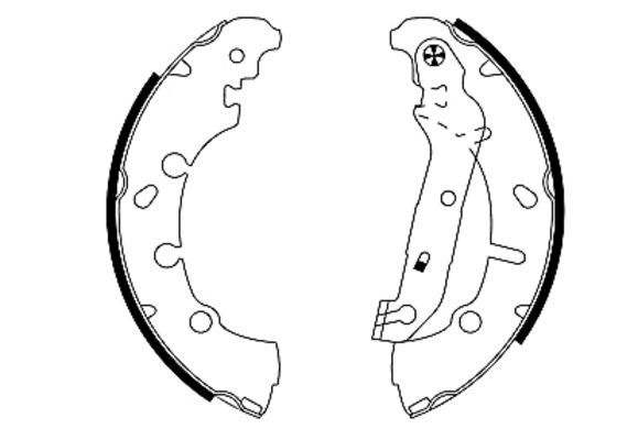 Brake Shoe Set TEXTAR 91057300