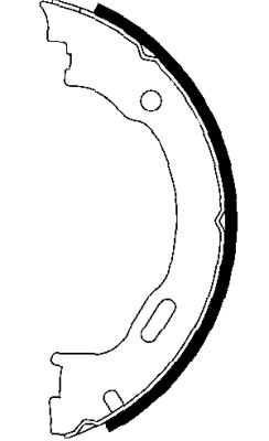 Brake Shoe Set, parking brake TEXTAR 91057800