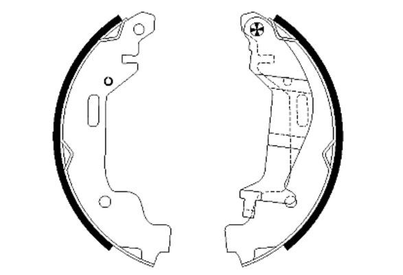 Brake Shoe Set TEXTAR 91058000