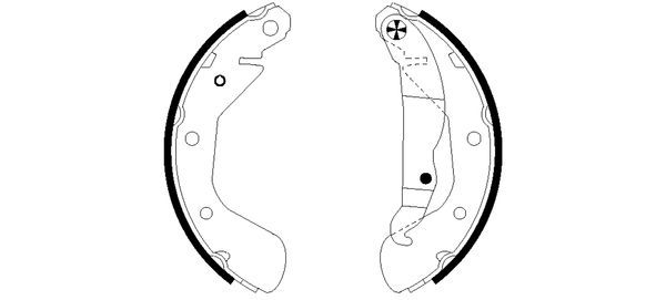 Brake Shoe Set TEXTAR 91058200