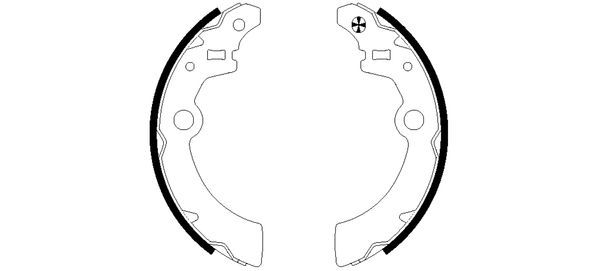 Brake Shoe Set TEXTAR 91058500