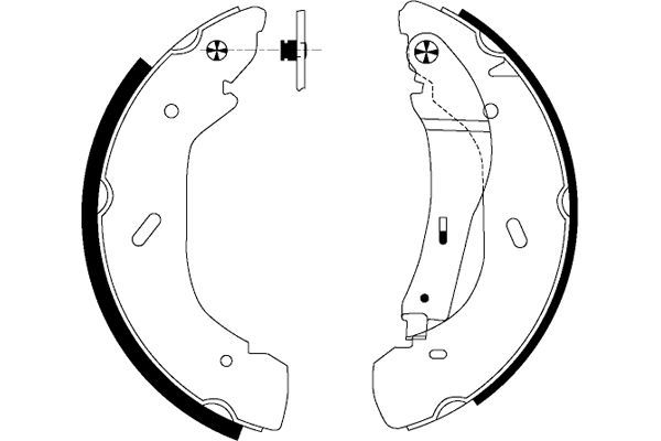 Brake Shoe Set TEXTAR 91058600