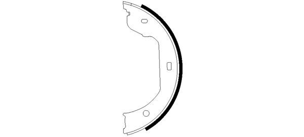 Brake Shoe Set, parking brake TEXTAR 91058700