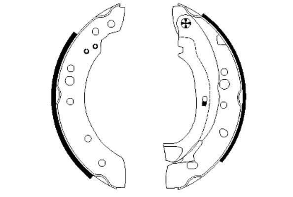 Brake Shoe Set TEXTAR 91059800