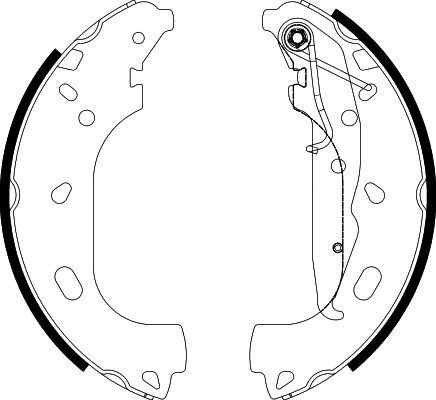 Brake Shoe Set TEXTAR 91060101