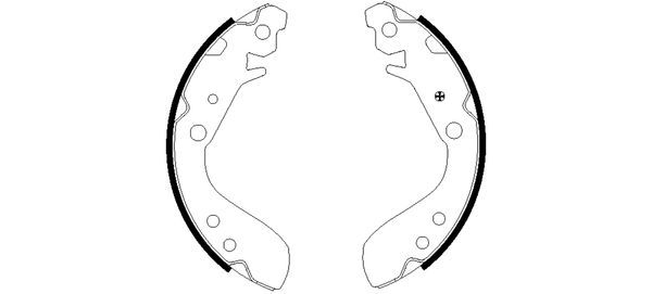 Brake Shoe Set TEXTAR 91060400