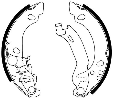 Brake Shoe Set TEXTAR 91061000